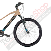 Bicicletta MTB MBM District Uomo 26" con Cambio 18 Velocità-Beige