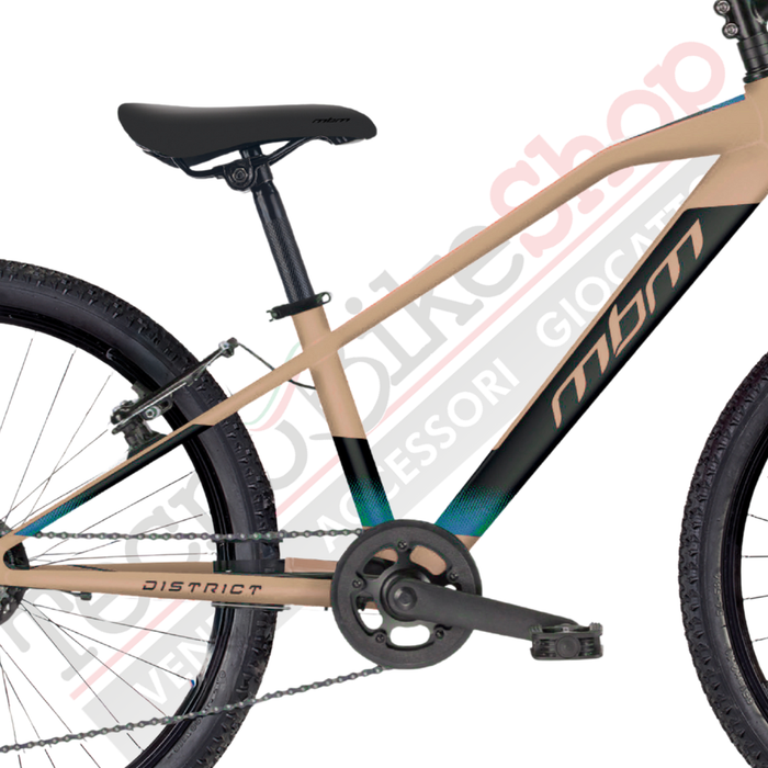 Bicicletta MTB MBM District Uomo 26" con Cambio 18 Velocità-Beige