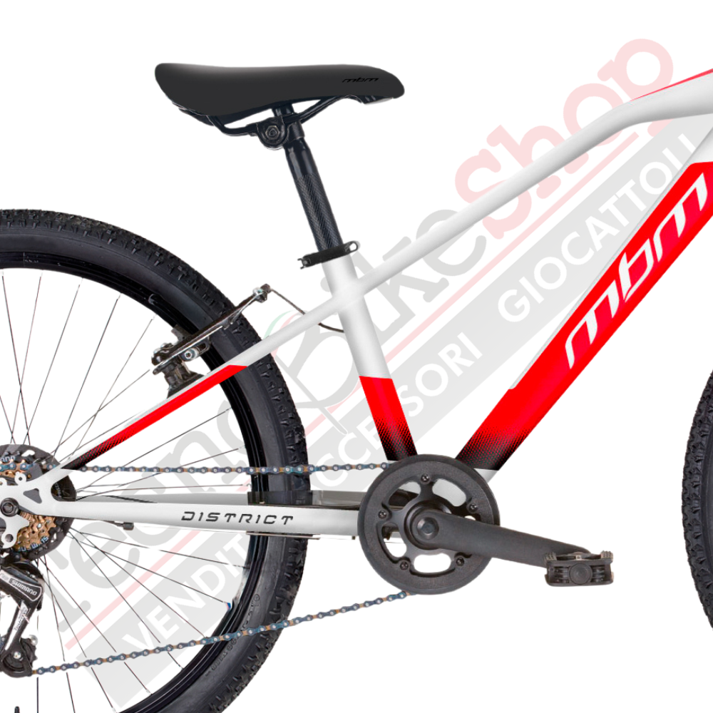 Bicicletta MTB Uomo MBM District 26" con Cambio 7 Velocità-Bianco
