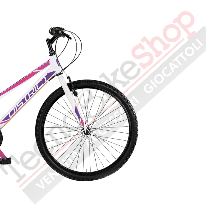 Bicicletta Donna MTB MBM District 27,5" con Cambio 18 Velocità-Bianco
