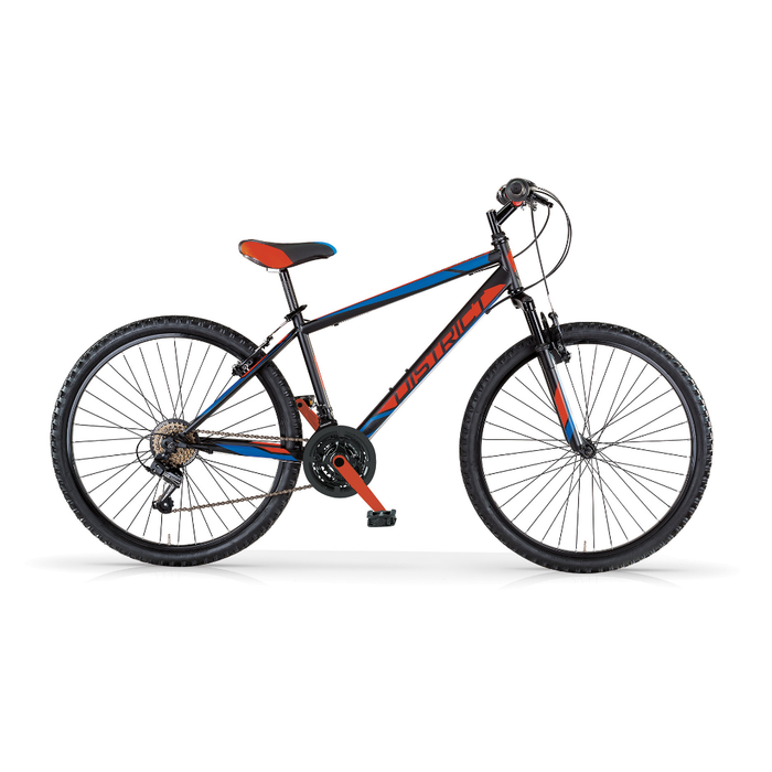 Bicicletta Uomo MTB MBM District 27,5" con Cambio 18 Velocità-Rosso