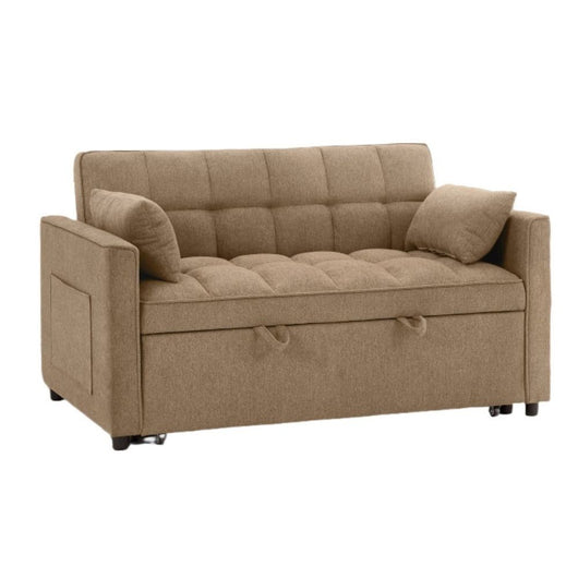 Divano 2 posti con letto estraibile cappuccino 135x93x78H Eiri