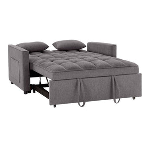 Divano 2 posti con letto estraibile grigio 135x93x78H Eiri