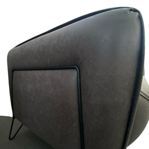 Divano 3 posti Crown 215x94x98h cm colore grigio