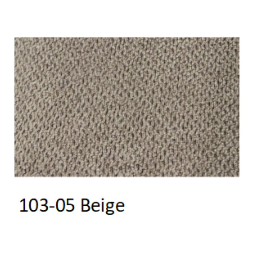 Divano 3 Posti Nutmeg con pouf in tessuto beige 196x76x86H