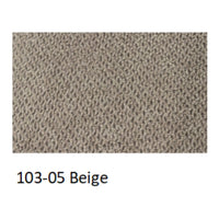 Divano 3 Posti Nutmeg con pouf in tessuto beige 196x76x86H