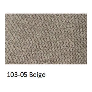 Divano 3 Posti Nutmeg con pouf in tessuto beige 196x76x86H