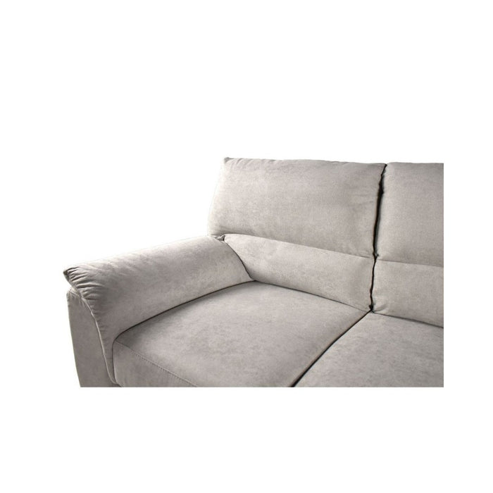 Divano 3 posti Atene in tessuto queen 198x90x100h colore taupe