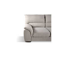 Divano 3 posti Atene in tessuto queen 198x90x100h colore taupe