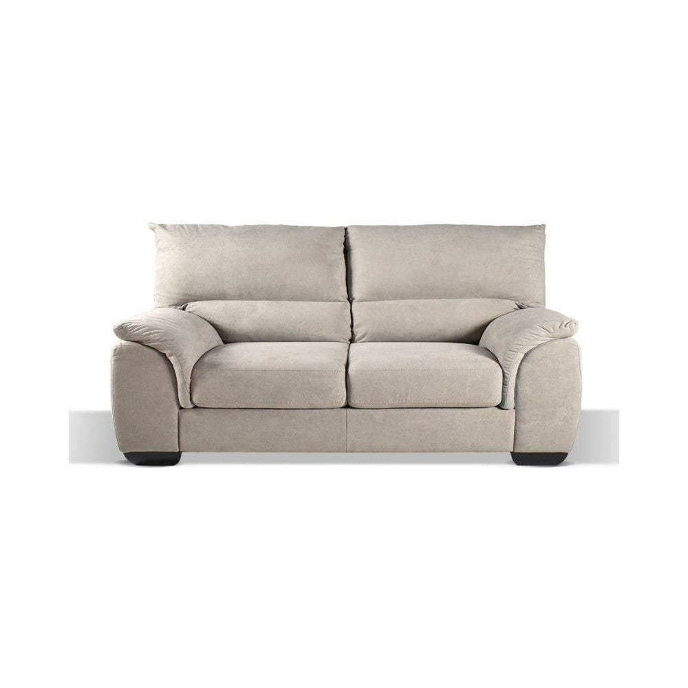 Divano 3 posti Atene in tessuto queen 198x90x100h colore taupe