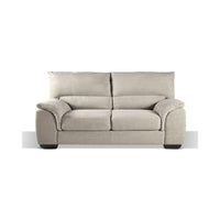 Divano 3 posti Atene in tessuto queen 198x90x100h colore taupe