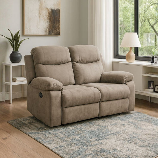 Divano Chicago 2 posti reclinabile colore cappuccino