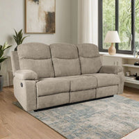 Divano Chicago 3 posti reclinabile colore cappuccino