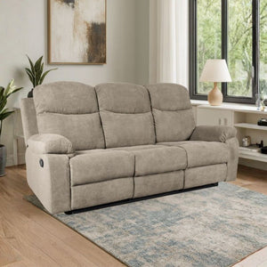 Divano Chicago 3 posti reclinabile colore cappuccino