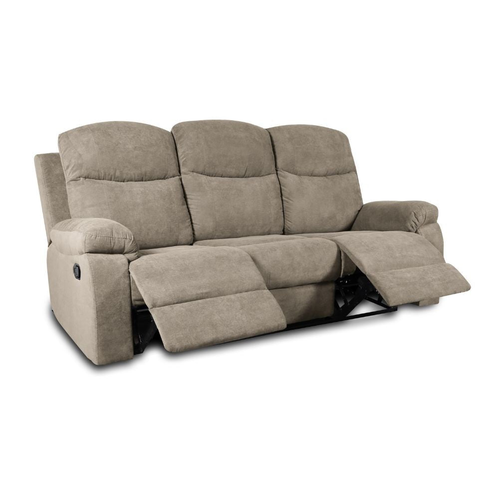 Divano Chicago 3 posti reclinabile colore cappuccino