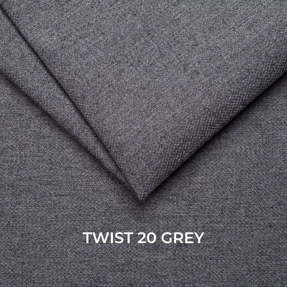 Divano Chicago 3 posti reclinabile colore grigio Twist 20