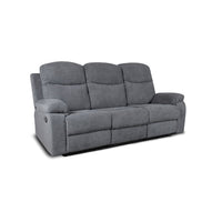 Divano Chicago 3 posti reclinabile colore grigio Twist 20