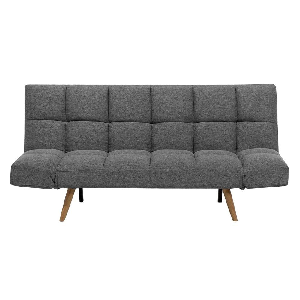 Divano con funzione letto e braccioli reclinabili Dube 181x81x86h colore grigio