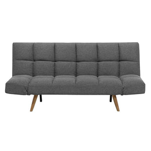 Divano con funzione letto e braccioli reclinabili Dube 181x81x86h colore grigio