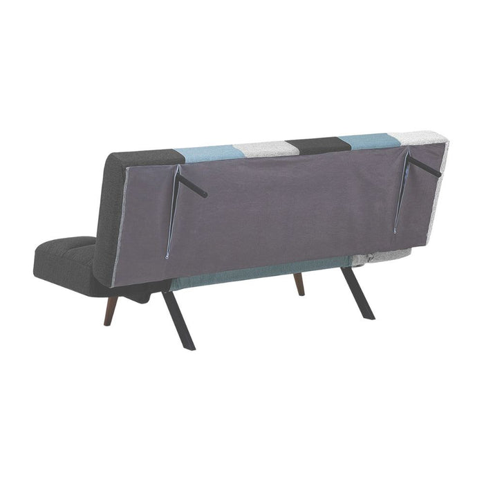 Divano con funzione letto e braccioli reclinabili Dube patchwork 181x81x86h