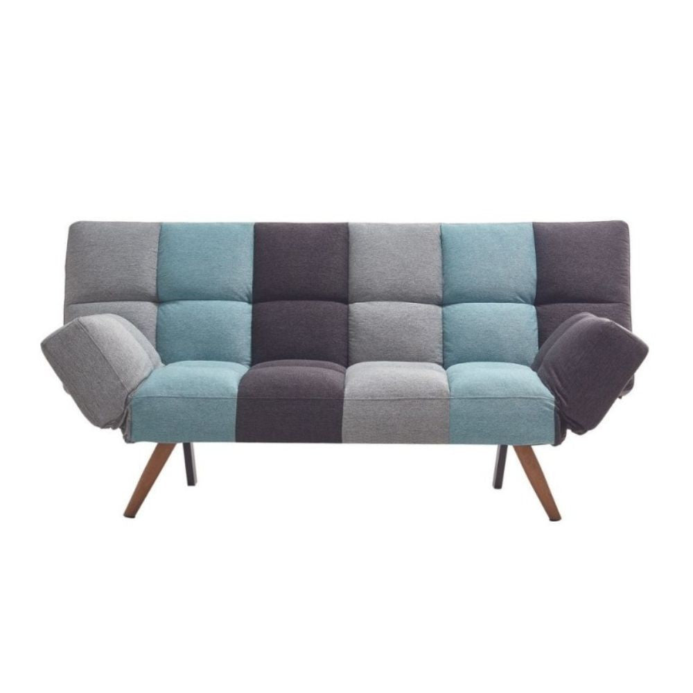 Divano con funzione letto e braccioli reclinabili Dube patchwork 181x81x86h