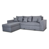 Divano con penisola contenitore reversibile grigio cenere Olymp-M Enjoy23