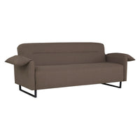 Divano funzione letto Odin 3 posti in tessuto beige 199x85x85H