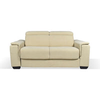 Divano Letto 2 posti in tessuto crema Mercurio 194x83x97H