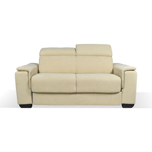 Divano Letto 2 posti in tessuto crema Mercurio 194x83x97H