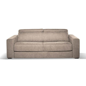 Divano letto 3 posti Crien tessuto Roma10 taupè 205x97x83H
