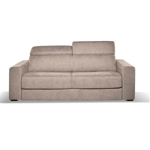 Divano letto 3 posti Crien tessuto Roma10 taupè 205x97x83H