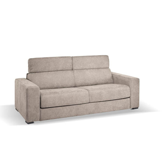 Divano letto 3 posti Crien tessuto Roma10 taupè 205x97x83H