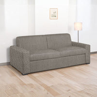 Divano letto 3 posti Flash tessuto Roma06 colore camel 199x98x84h