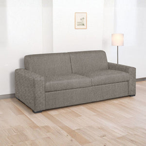 Divano letto 3 posti Flash tessuto Roma06 colore camel 199x98x84h