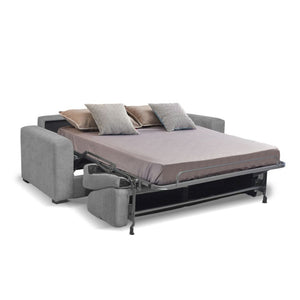 Divano letto 3 posti Kriog tessuto Roma23 grigio 197x96x90h