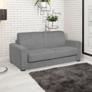 Divano letto 3 posti Kriog tessuto Roma23 grigio 197x96x90h