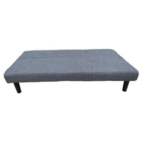 Divano Letto Astrid In Tessuto Grigio Scuro Dimensione 168x78x74cm