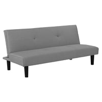 Divano Letto Astrid In Tessuto Grigio Scuro Dimensione 168x78x74cm