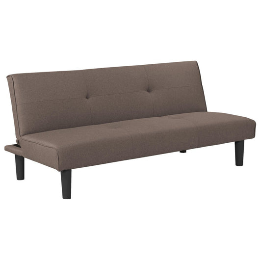 Divano Letto Astrid In Tessuto Tortora Dimensione 168x78x74cm