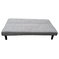 Divano Letto Astrid In Tessuto Tortora Dimensione 168x78x74cm