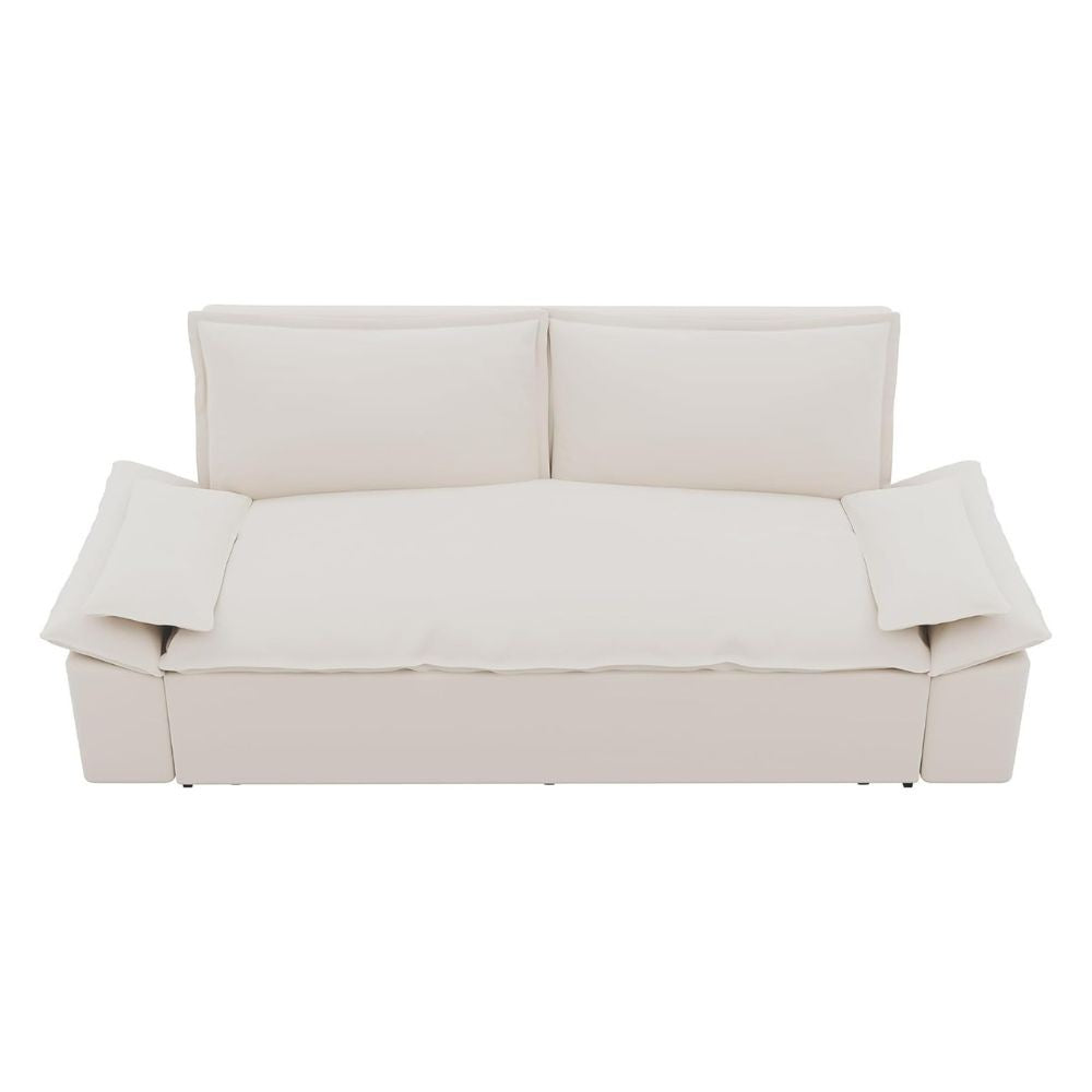 Divano letto Belly 2 posti colore beige 185x85x85H