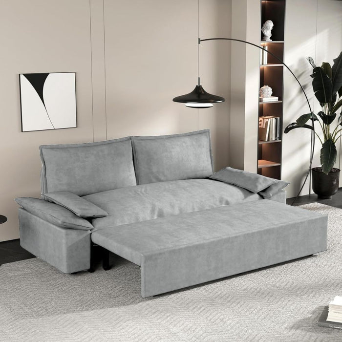 Divano letto Belly 2 posti colore grigio 185x85x85H