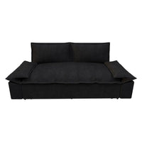 Divano letto Belly 2 posti colore nero 185x85x85H