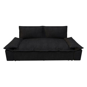 Divano letto Belly 2 posti colore nero 185x85x85H