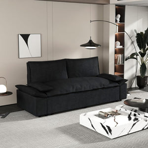 Divano letto Belly 2 posti colore nero 185x85x85H