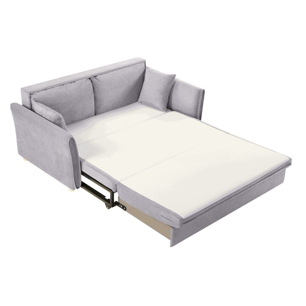 Divano Letto Cassie 3 posti tessuto grigio 176x93x97H: Stile, Comfort e Funzionalità