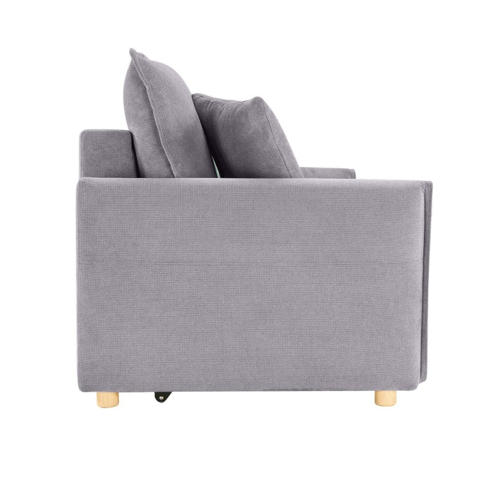 Divano Letto Cassie 3 posti tessuto grigio 176x93x97H: Stile, Comfort e Funzionalità