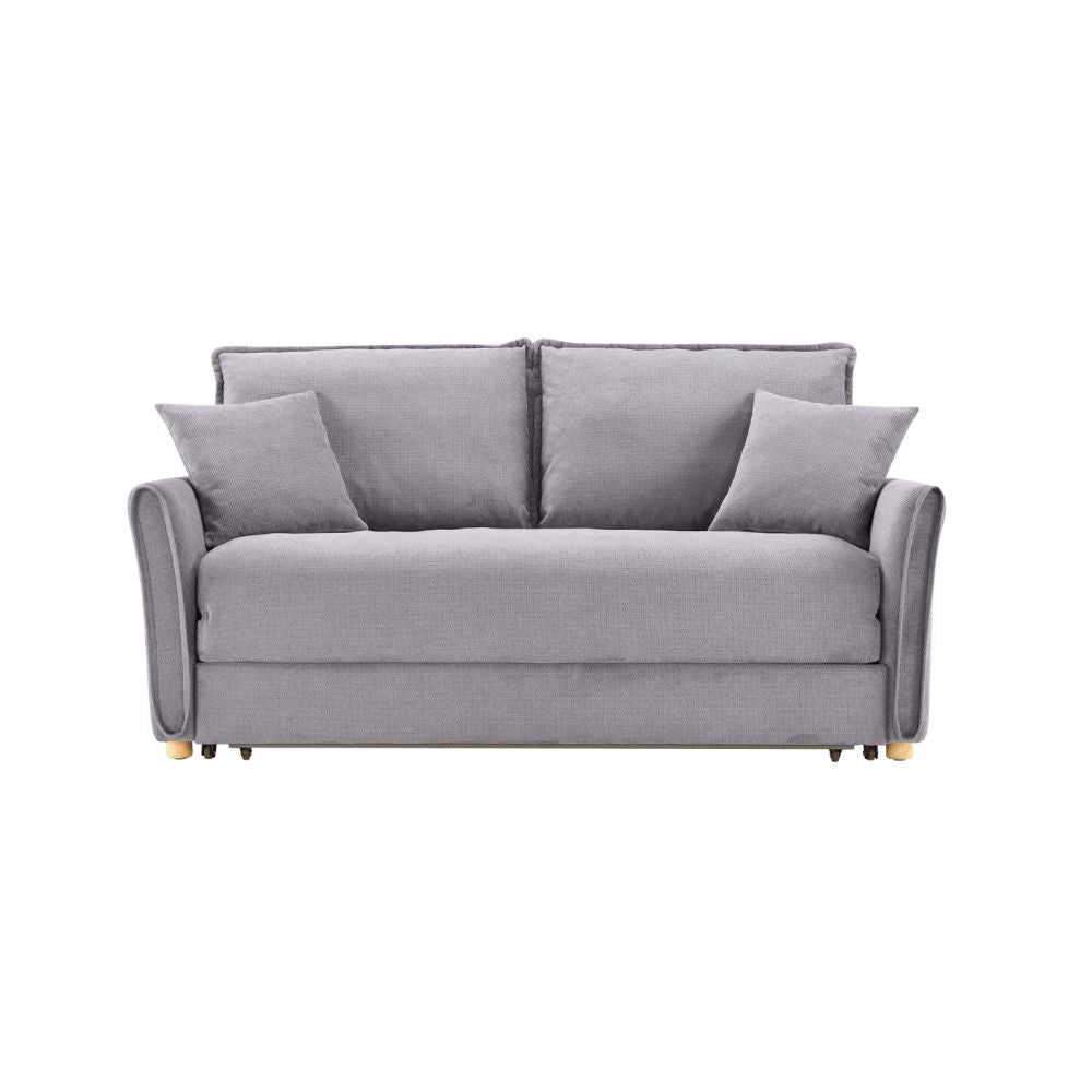 Divano Letto Cassie 3 posti tessuto grigio 176x93x97H: Stile, Comfort e Funzionalità