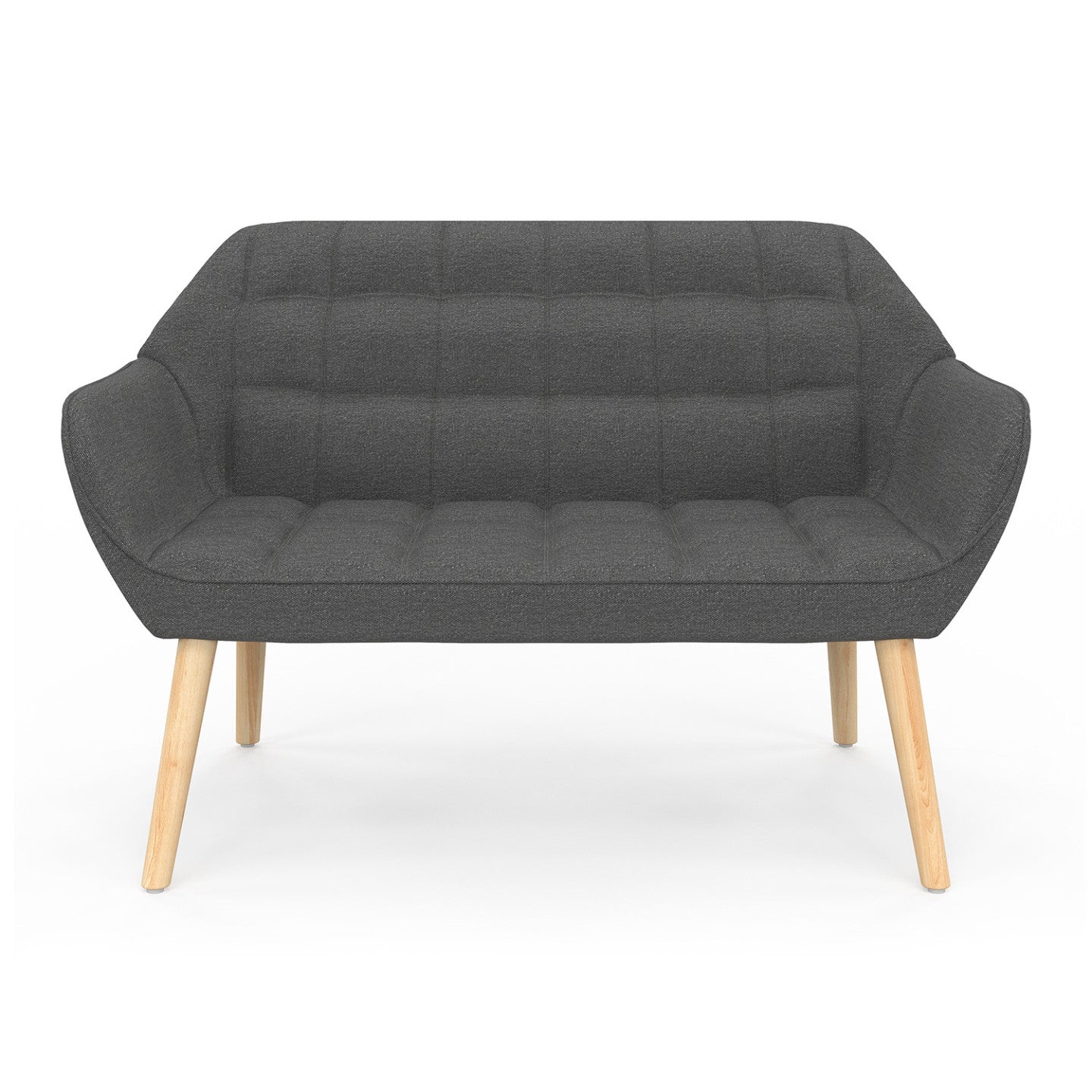 IDMarket - Divano letto CASTILLE in tessuto grigio antracite