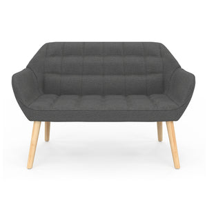 IDMarket - Divano letto CASTILLE in tessuto grigio antracite